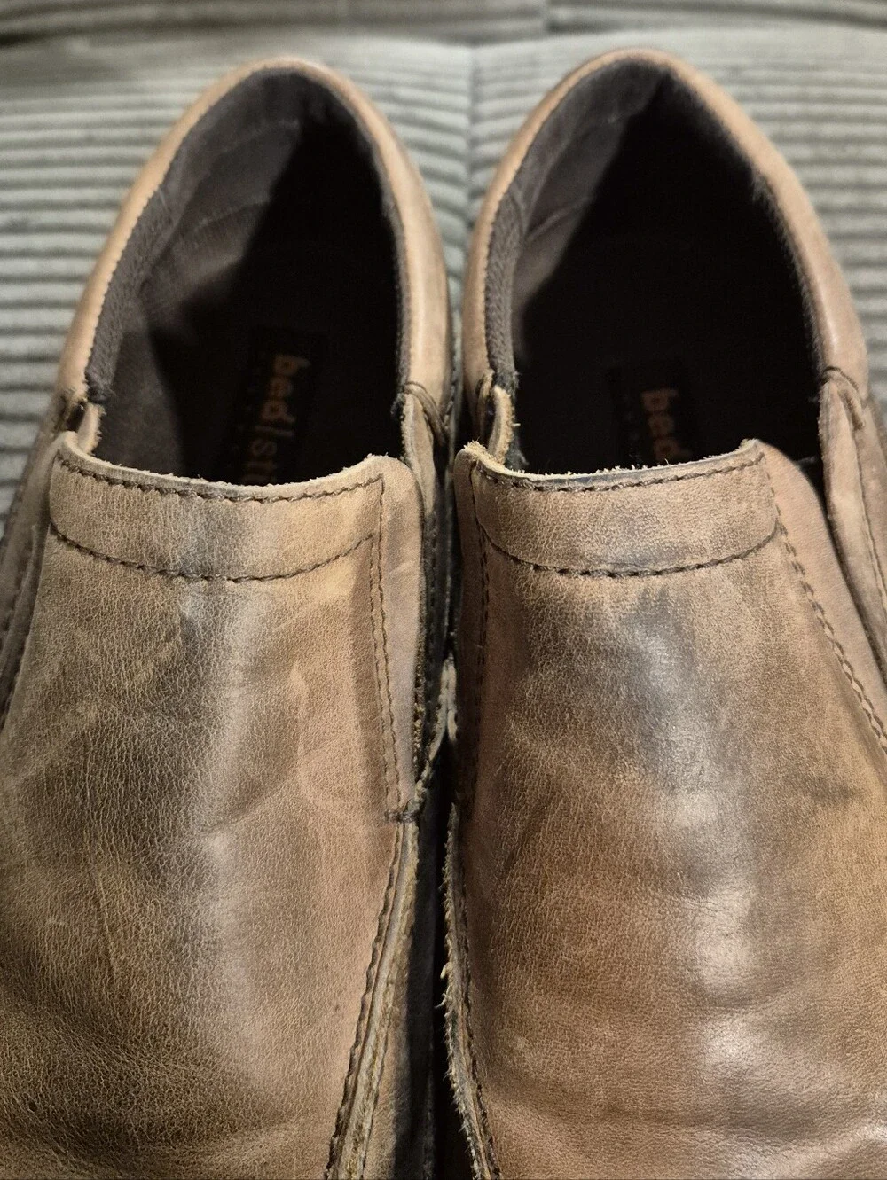 Bed Stu Men's Brown Leather Loafers Size 10